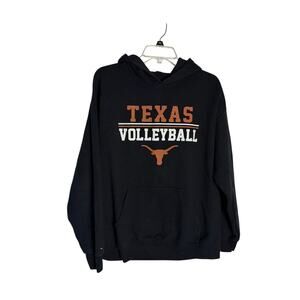 Image One Texas Volleyball Longhorns Hoodie Sweatshirt Mens L Black NCAA